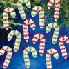 Mini Pearl Candy Cane 1"X1.75" Makes 24 - The Beadery Holiday Beaded Ornament Kit