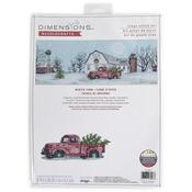 Winter Farm (14 Count) - Dimensions Counted Cross Stitch Kit 18"X6"