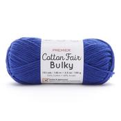 Classic Blue - Premier Yarns Cotton Fair Bulky Yarn - Solid
