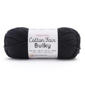 Black - Premier Yarns Cotton Fair Bulky Yarn - Solid
