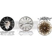 Middy- Vintage Clocks - Prima Marketing Re-Design Decor Transfers 8.5"X11" 3/Sheets
