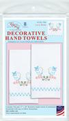 Love Birds - Jack Dempsey Stamped Decorative Hand Towel Pair 17"X28"