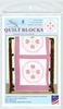 Cross-Stitch Hearts & Lace - Jack Dempsey Stamped White Quilt Blocks 18"X18" 6/Pkg