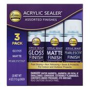 Assorted Finishes - Aleene's Acrylic Sealer 4oz 3/Pkg