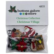 Christmas Village 13/Pkg - Buttons Galore Christmas Themed Buttons