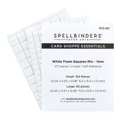 White, 1mm - Spellbinders Card Shoppe Essentials Foam Squares Mix