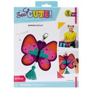 Butterfly Tassel - Colorbok Sew Cute Felt Backpack Clip