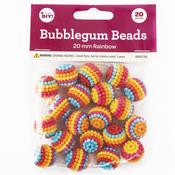 Rainbow - CousinDIY Bubblegum Bead 20mm 20/Pkg