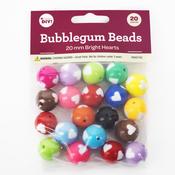 Bright Hearts - CousinDIY Bubblegum Bead 20mm 20/Pkg