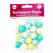 Yellow Green Mix - CousinDIY Bubblegum Bead 20mm 20/Pkg