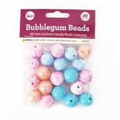 Cotton Candy - CousinDIY Bubblegum Bead 20mm 20/Pkg