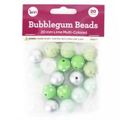 Lime Mix - CousinDIY Bubblegum Bead 20mm 20/Pkg