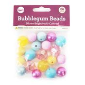 Bright Multi - CousinDIY Bubblegum Bead 20mm 20/Pkg