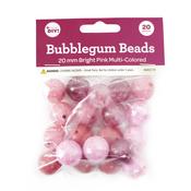 Bright Pink - CousinDIY Bubblegum Bead 20mm 20/Pkg
