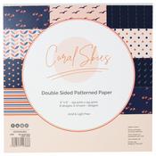 Coral Skies - Craft Perfect Mixed Card Pack 6"X6" 24/Pkg