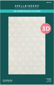 Tile Reflection -Floral Reflection - Spellbinders 3D Embossing Folder 5.5"x8.5"