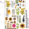 Awesome Blossom #1 - Dress My Craft Transfer Me Sheet A4