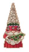 Gnome Holding Holly - Mill Hill/Jim Shore Counted Cross Stitch Kit 2.5"X5"