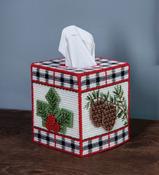 Winter Welcome (7 count) - Mary Maxim Plastic Canvas Tissue Box Kit 5"