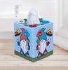 Spring Gnomes (7 count) - Mary Maxim Plastic Canvas Tissue Box Kit 5"