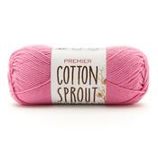 Bright Pink - Premier Yarns Cotton Sprout Worsted Solid Yarn