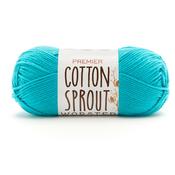 Turquoise - Premier Yarns Cotton Sprout Worsted Solid Yarn