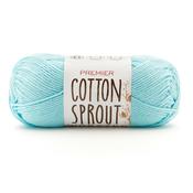 Aqua - Premier Yarns Cotton Sprout Worsted Solid Yarn
