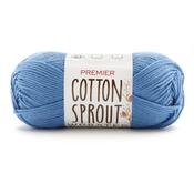 Cornflower - Premier Yarns Cotton Sprout Worsted Solid Yarn