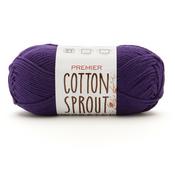 Purple - Premier Yarns Cotton Sprout Worsted Solid Yarn