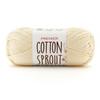 Cream - Premier Yarns Cotton Sprout Worsted Solid Yarn