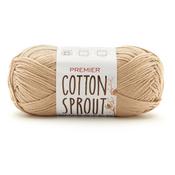 Beige - Premier Yarns Cotton Sprout Worsted Solid Yarn