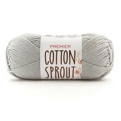 Silver - Premier Yarns Cotton Sprout Worsted Solid Yarn