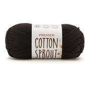 Black - Premier Yarns Cotton Sprout Worsted Solid Yarn