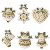 Holiday Glitz - Bucilla Felt Ornaments Applique Kit Set Of 6