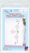 Flowers - Jack Dempsey Stamped Pillowcases W/White Perle Edge 2/Pkg