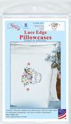 Watering Can - Jack Dempsey Stamped Pillowcases W/White Lace Edge 2/Pkg