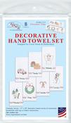 Christmas Time - Jack Dempsey Stamped Decorative Hand Towels 17"x28" 7/Pkg