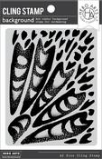 Abstract Butterfly Wing Background - Hero Arts Cling Stamp 4.5"X5.75"