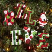 Believe In Santa - Bucilla Felt Ornaments Applique Kit Set Of 7