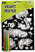 Reptiles - Artist Select Velvet Art Coloring Poster 6"X9"
