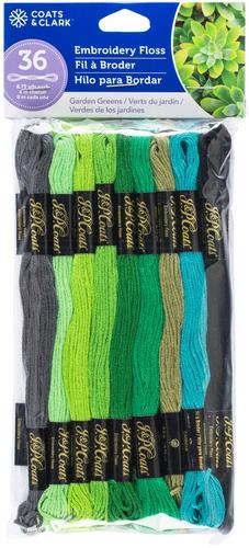 Coats J & p 36 skeins variegated embroidery floss yarn • Price »