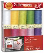 Pastels - Gutermann Sew-All Polyester Thread Set - 10 Spools