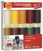 Dark Shades - Gutermann Sew-All Polyester Thread Set - 10 Spools