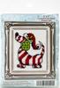 Candy Cane Dog (14 Count) - Design Works Counted Cross Stitch Kit 2"X3"