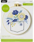 Pocket Full Of Posies - Bucilla Stamped Embroidery Kit 6" Round