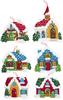 Christmas Village - Bucilla Felt Ornaments Applique Kit Set Of 6