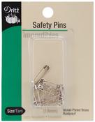 Nickel-Plated Steel Size 3 5/Pkg - Dritz Safety Pins