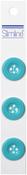 Turquoise 4-Hole 3/4" 3/Pkg - Slimline Buttons