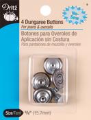 Copper - Dritz No-Sew Dungaree Buttons 5/8" 4/Pkg
