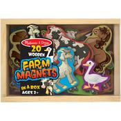 Farm 20/Pkg - Melissa & Doug Wooden Magnets In A Box